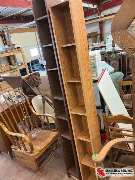Two Tall Bookshelves