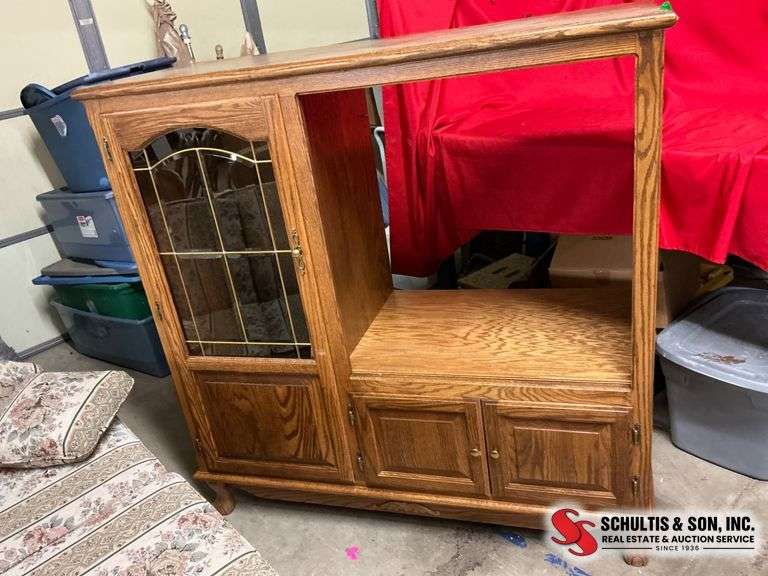 Oak Display Cabinet