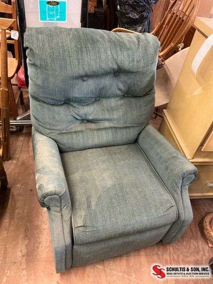 Green Upholstered Recliner