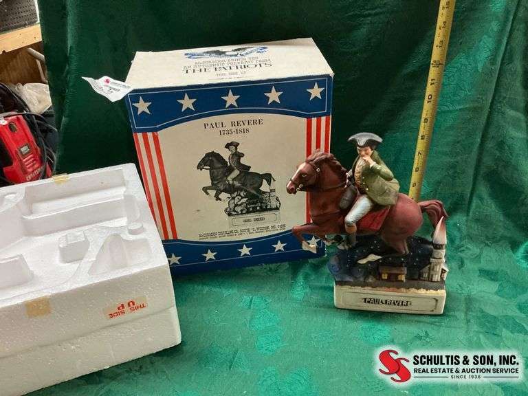 Paul Revere whiskey decanter