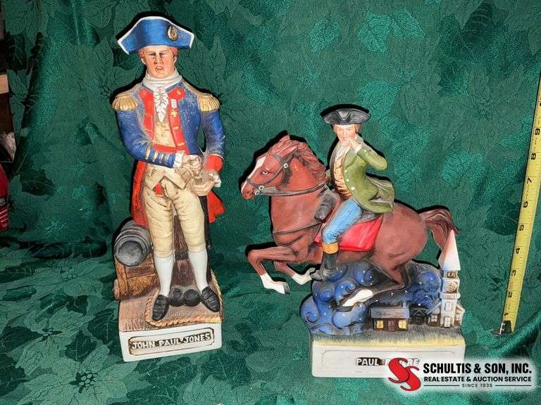Americana Porcelain whiskey decanters