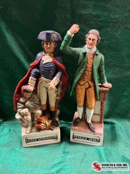Americana Porcelain whiskey decanters