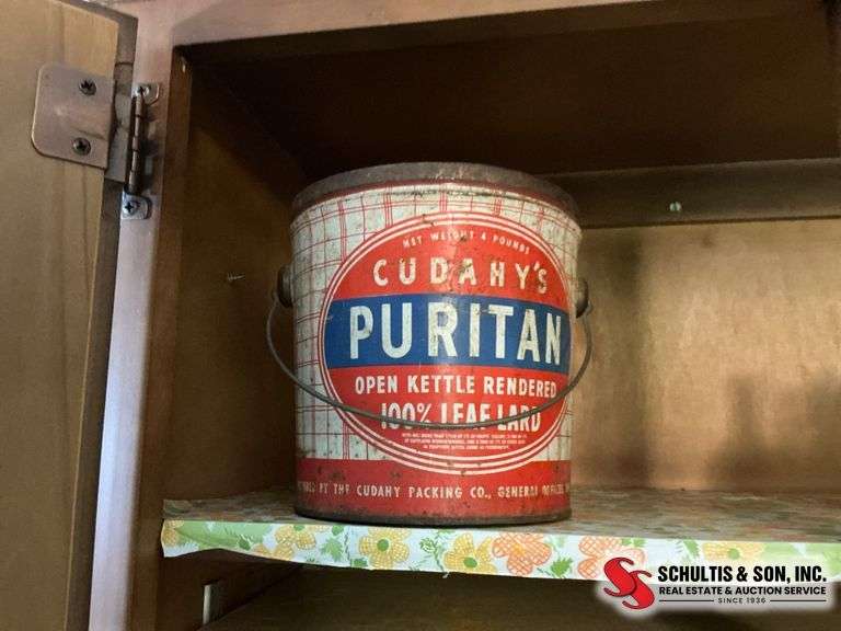 Cudahy's Puritan Lard Tin