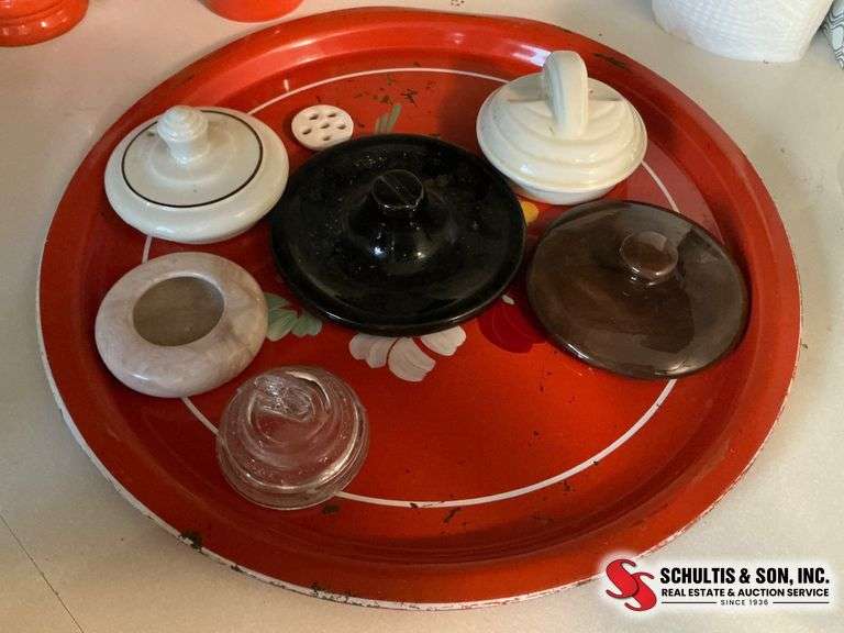 Metal Tray with Lids