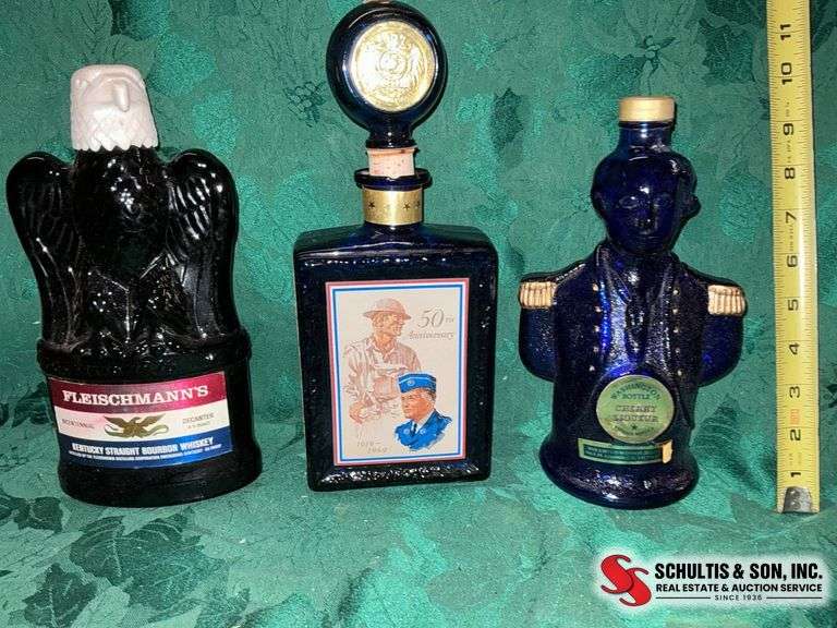 Three Whiskey Decanters