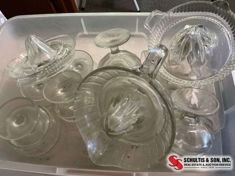 Glass Juicers and Cups