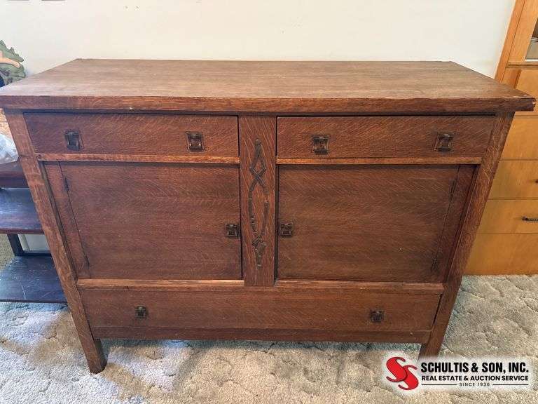Antique Oak Buffet
