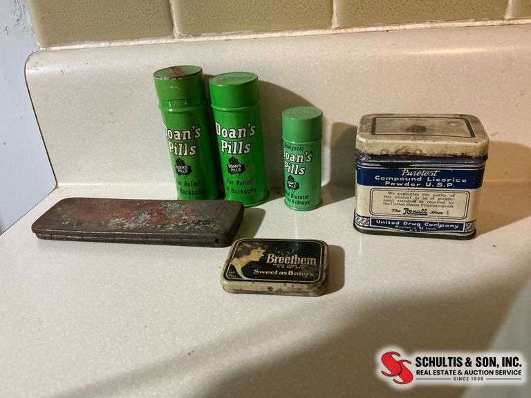 Vintage Medicinal Tin Lot