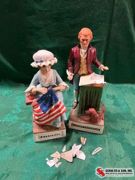American Porcelain whiskey decanters