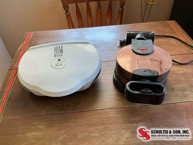 George Foreman Grill and Toastmaster Waffle Maker