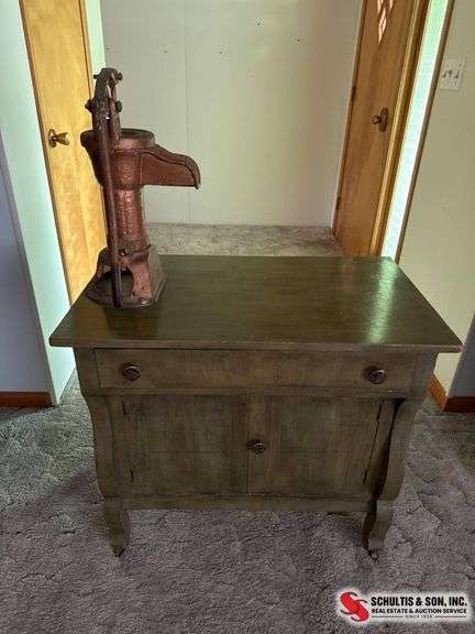 Antique Wash Stand with Pump