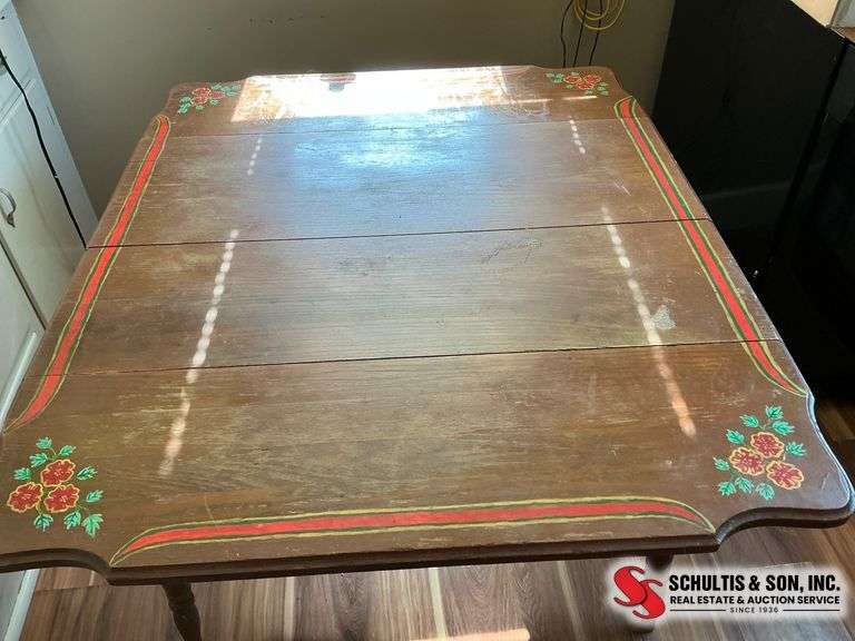 Vintage drop leaf  Table and Chairs