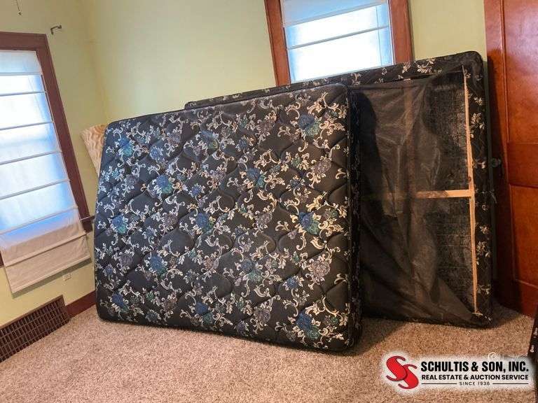 Full-Size Bed Frame and Mattress
