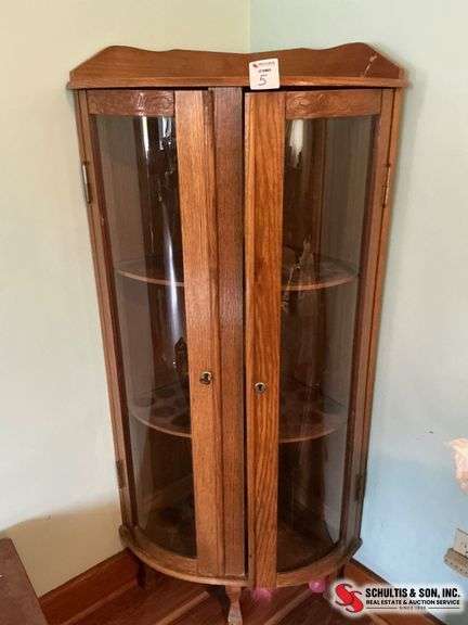 Oak Corner Cabinet