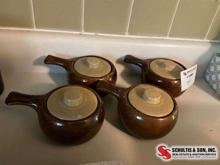 4 Ceramic Soup Bowls