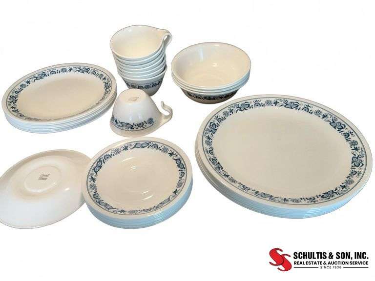 Corelle Old Town Blue Dinnerware Set