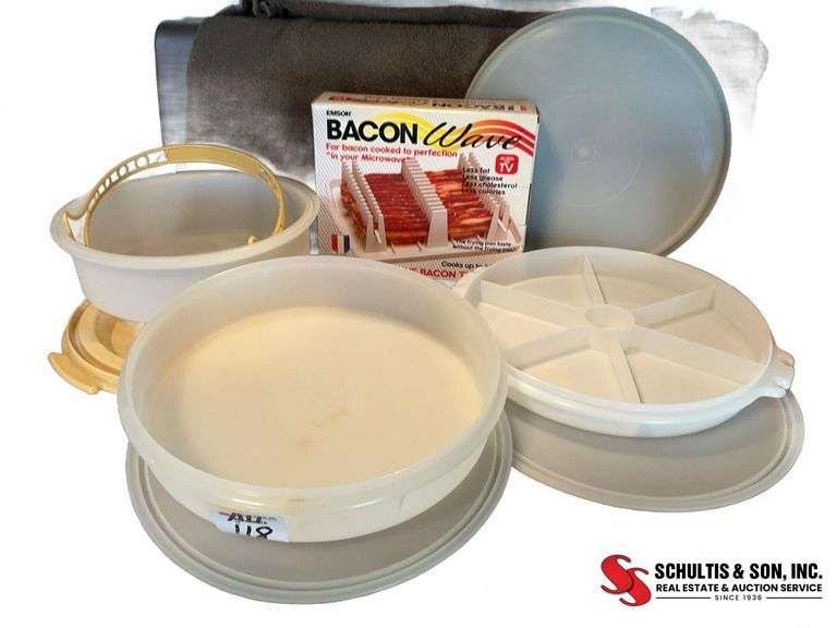 Tupperware Microwave Cookware and Bacon Wave