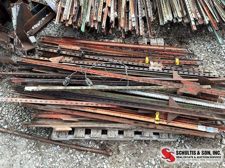 Pallet of 76 Steel T Fence Posts