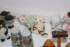 Assorted collectable salt and pepper shakers