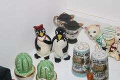 Assorted collectable salt and pepper shakers
