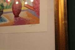 Two Jean-Claude Picot prints. "La Chat Noir a la Fenetre"