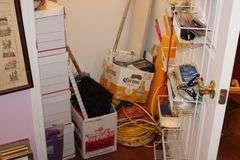 All contents of closet; Misc tools and more