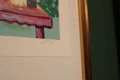 Two Jean-Claude Picot prints. "La Chat Noir a la Fenetre"