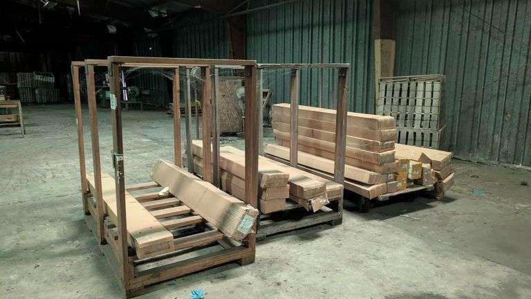 Wooden Racks, Crates, & Light Bulbs (Approx. 26 boxes)