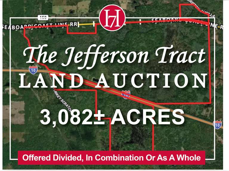 Jefferson County, FL Land Auction | 3,082± Acres Offered Divided, In Combination Or As Whole