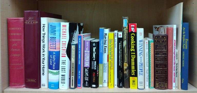 Assortment Of Books- Stephen King, Tom Clancy + Cook Books - Sherwood ...