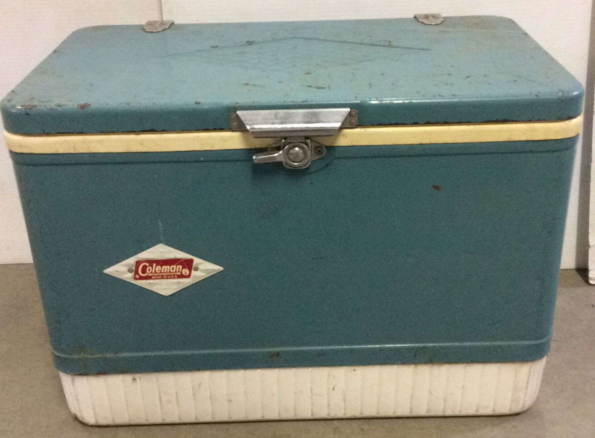 レア！UKコールマン　水筒　美品　箱付き　coleman　UK Vintage Coleman Water Jug - Green Diamond Logo Cooler