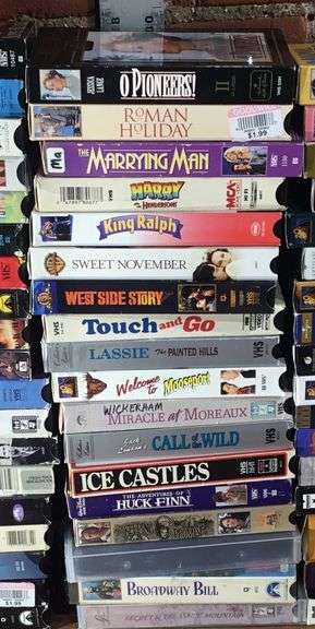 Assorted VHS Tapes Approximately 51 - Sherwood Auctions