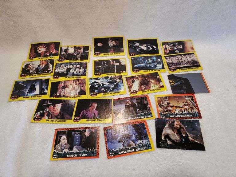 22 Batman Trading Cards 1989 and 1992 Sherwood Auctions