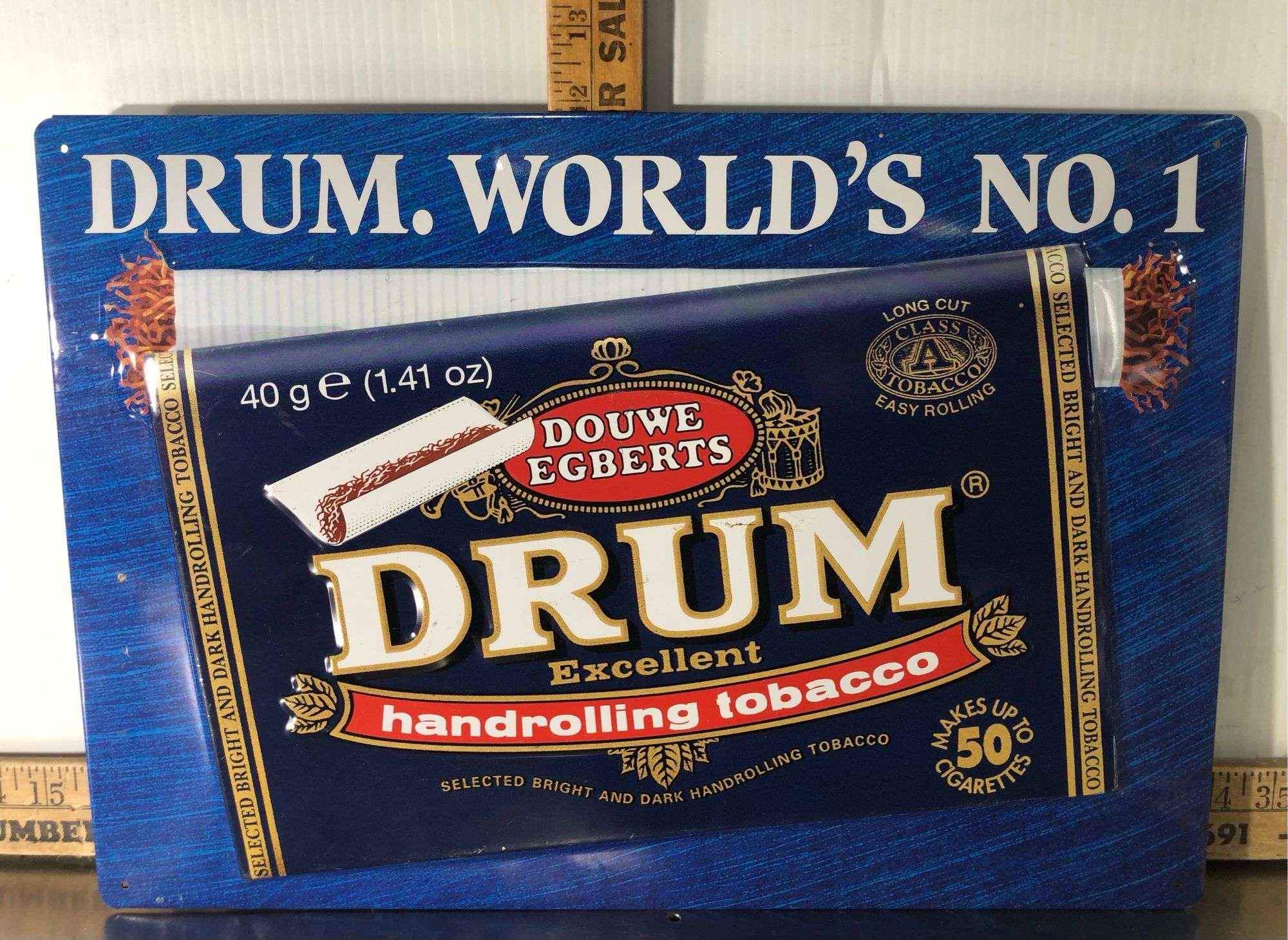 Douwe Egbert Drum Handrolling Tobacco Tin Sign