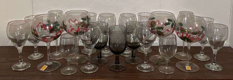 Assorted Stemware Glasses