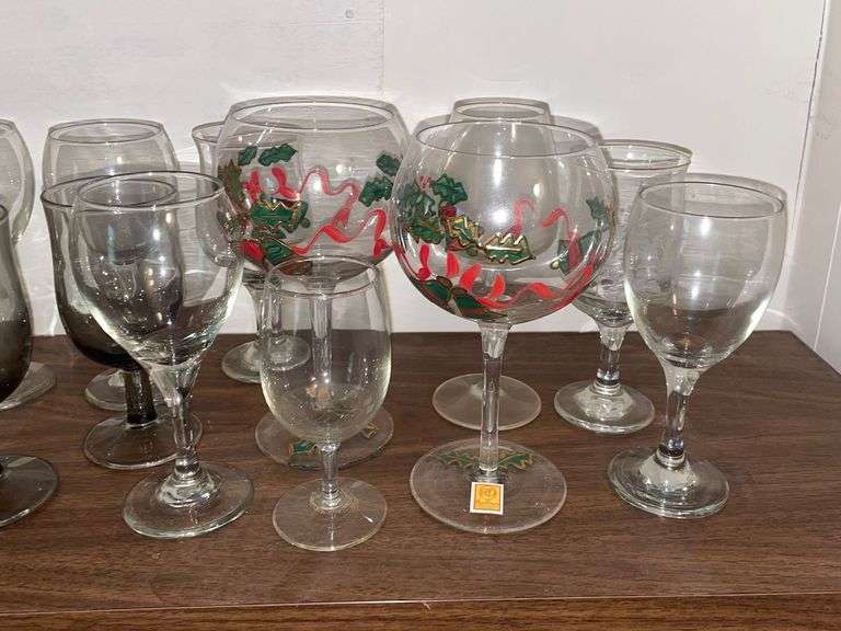 Assorted Stemware Glasses