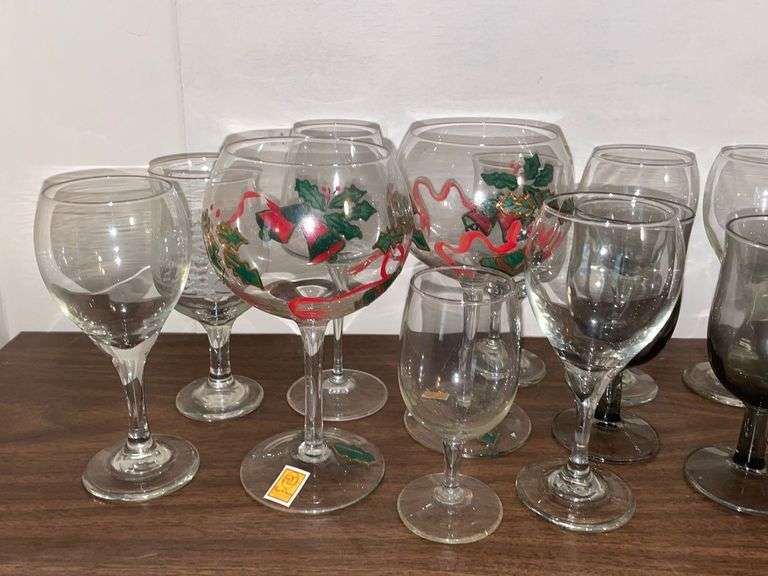 Assorted Stemware Glasses