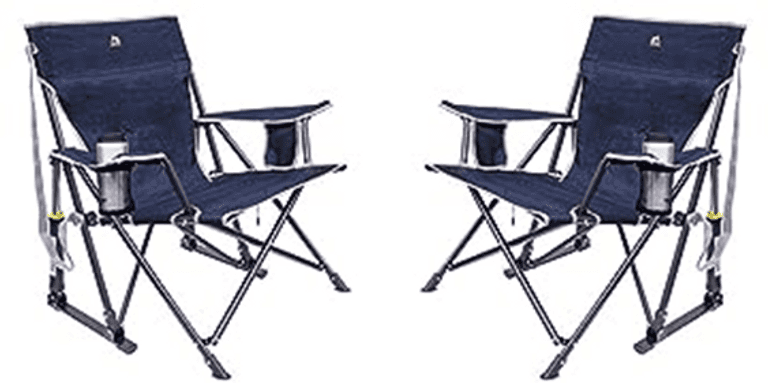 Large Item: Two GCI Outdoor Kickback Rocker Portable Rocking Chairs ...