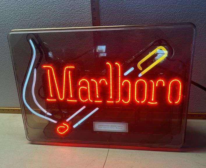 Marlboro Neon Sign Sherwood Auctions
