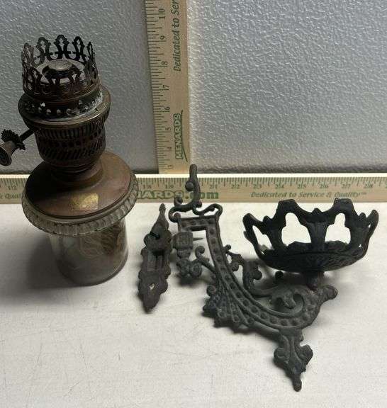 Oil Lamp & Holder Sherwood Auctions