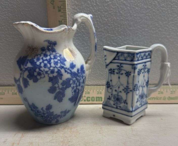 Wharf Pottery Windsor Flow Large Pitcher & Creamer Pitcher