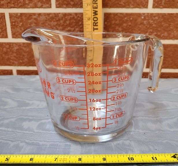 Anchor Hocking 4 Cup Measuring Cup - Sherwood Auctions