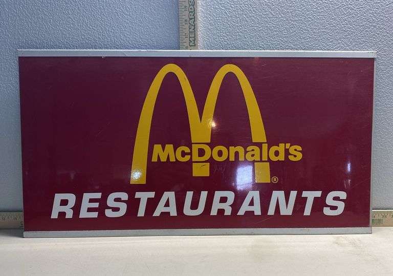 McDonald’s Restaurants Metal Sign - Sherwood Auctions
