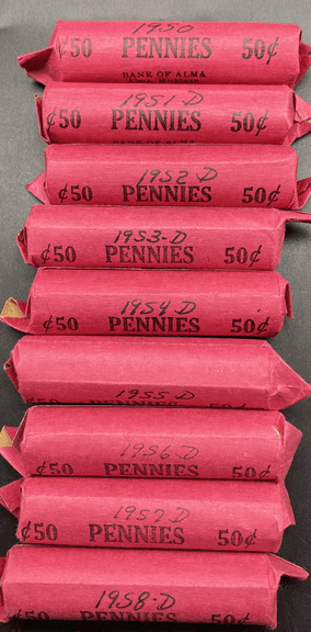 1950’s Wheat Pennies