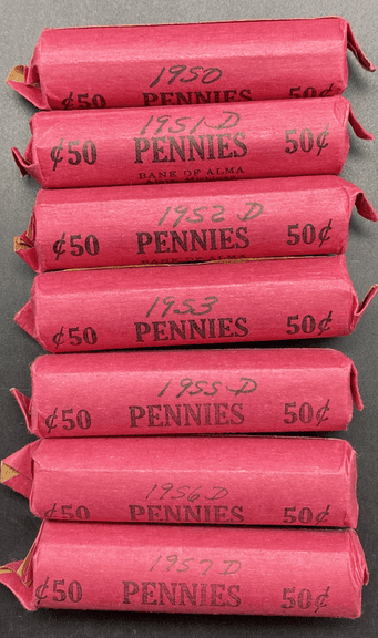 1950’s Wheat Pennies