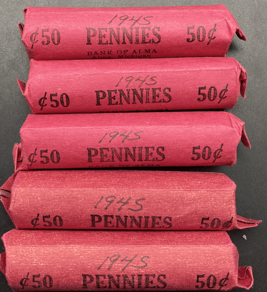 1945 Wheat Pennies