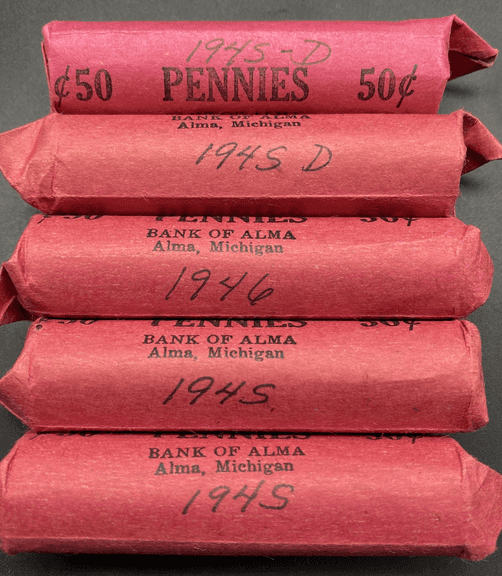 1945 & 1946 Wheat Pennies