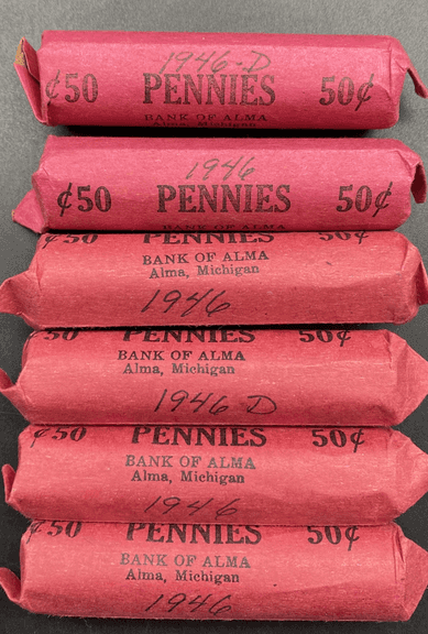 1946 & 1946 D Wheat Pennies