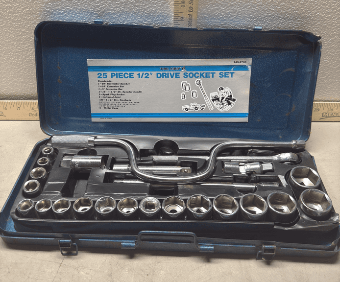 25 Piece 1/2” Drive Socket Set - Sherwood Auctions