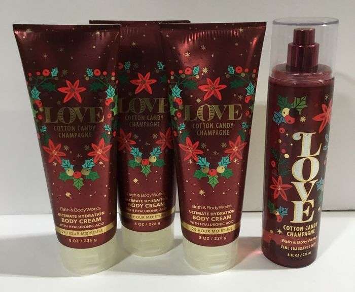 LOVE Cotton Candy Champagne Body Spray & Cream